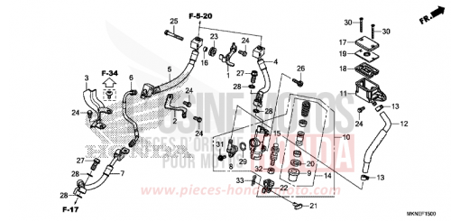 REAR BRAKE MASTER CYLINDER CBR650RAK de 2019